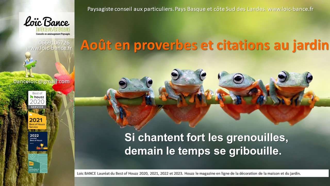 Ahetze paysages Les dires de nos anciens au jardin d'août