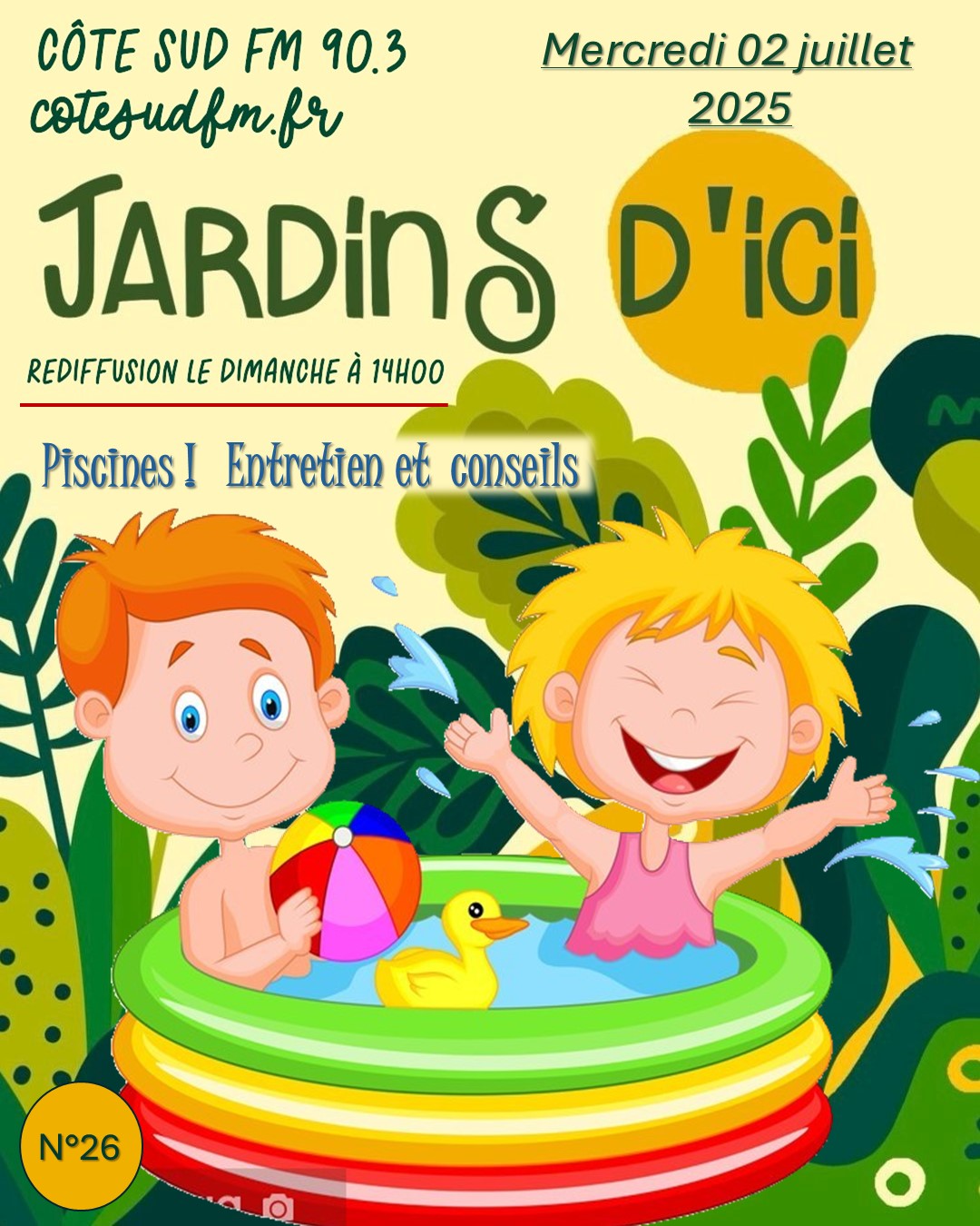 Piscines Landes; Créations piscines; Entretien piscines; Radio d'ici; jardins; Cote Sud FM; Loïc BANCE; Concepteur de jardins; Paysagiste conseils; Ahetze; 